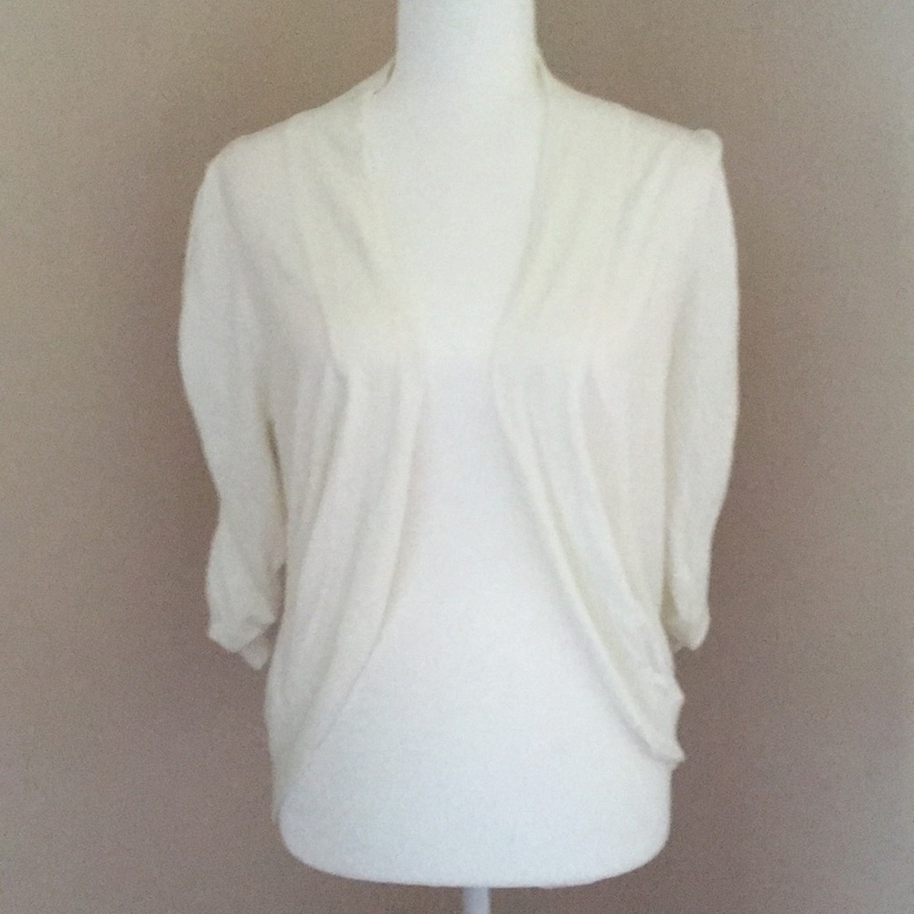 White/Cream bolero sweater